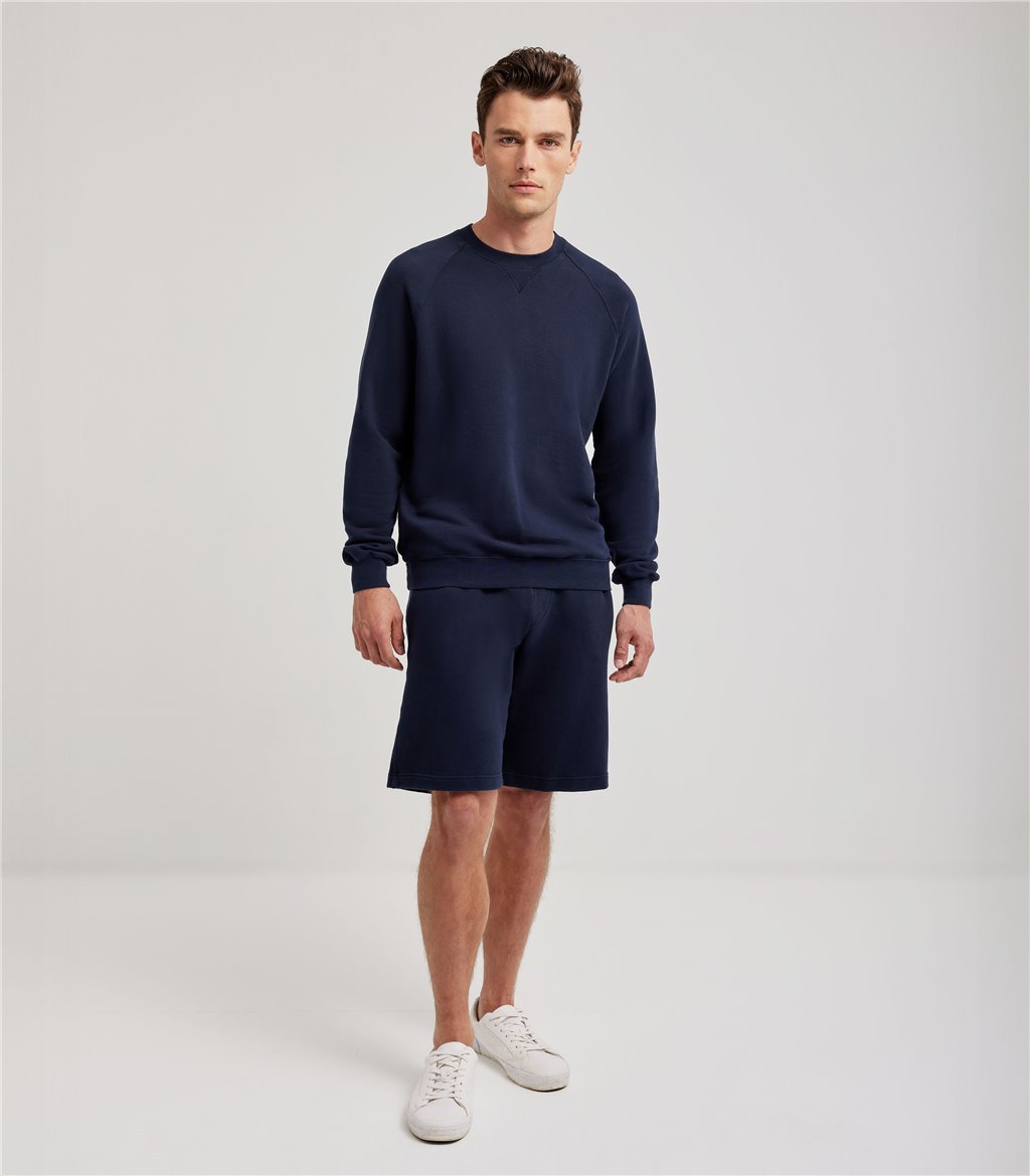 S.Moritz Bermuda Da Uomo In Felpa Blu Navy | S.Moritz Sito Ufficiale