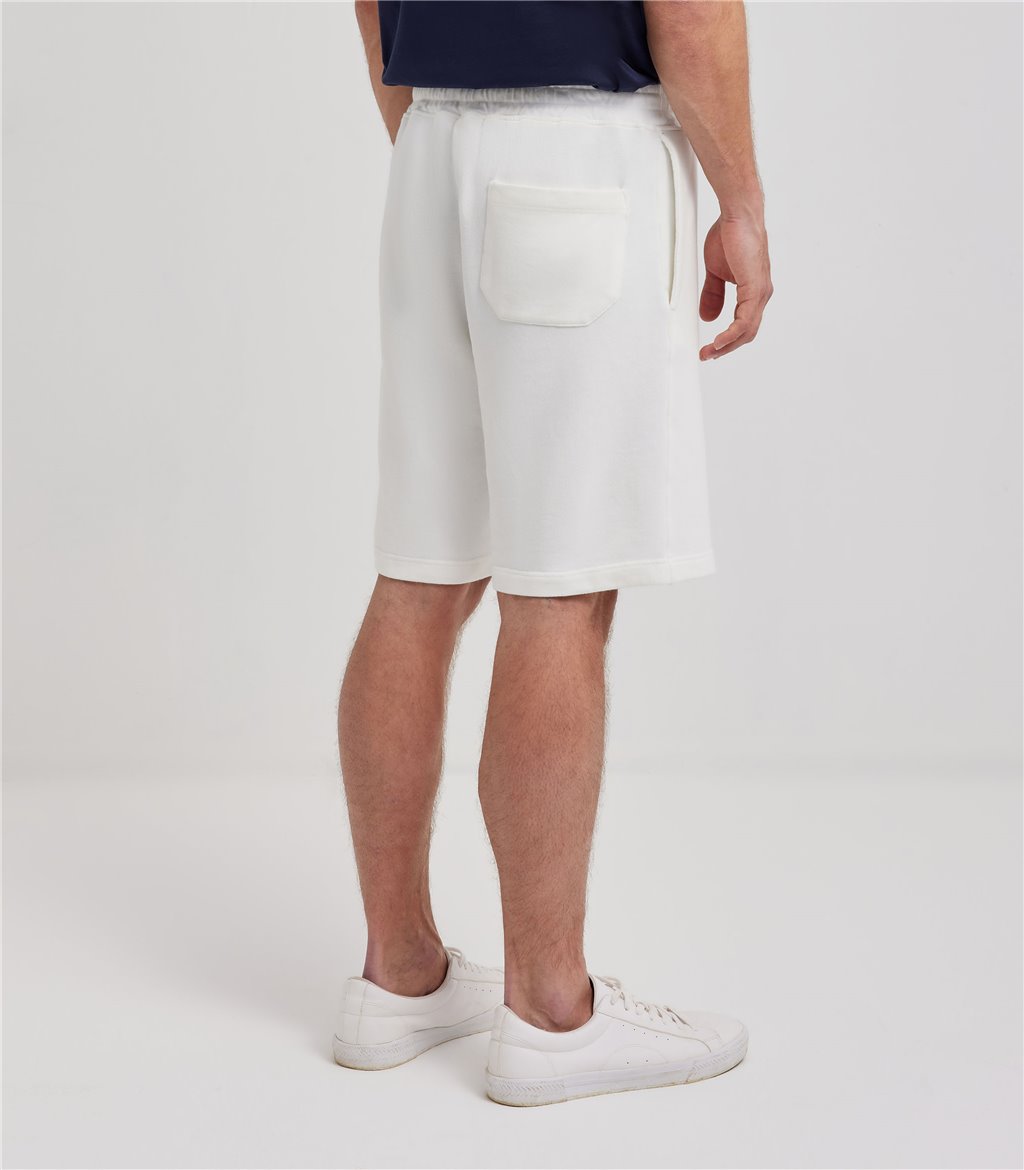 S.Moritz Bermuda Da Uomo In Felpa Off White | S.Moritz Sito Ufficiale