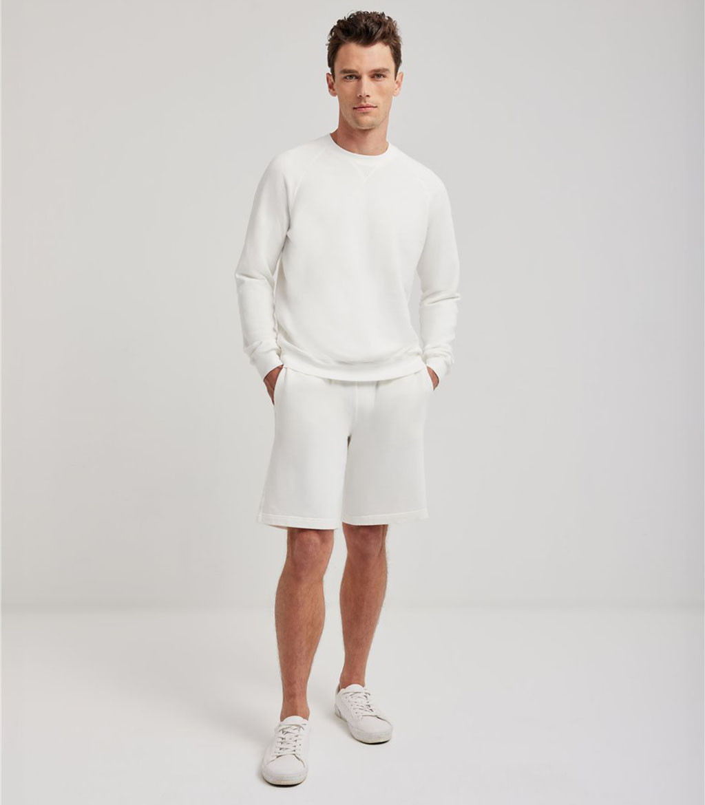 S.Moritz Bermuda Da Uomo In Felpa Off White | S.Moritz Sito Ufficiale