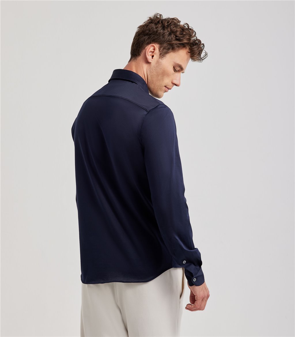 S.Moritz Camicia Bianca Da Uomo In Cotone Jersey | S.Moritz Sito Ufficiale