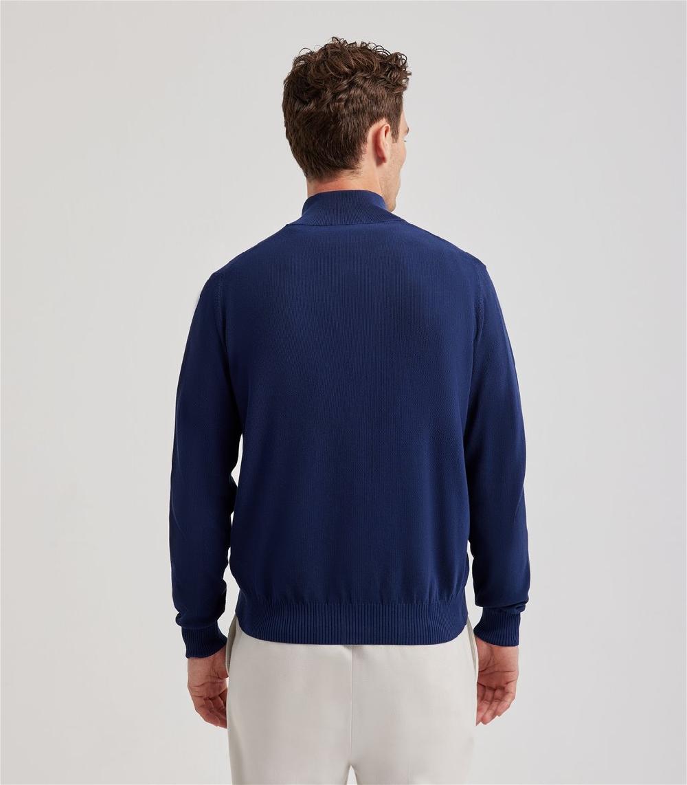 S.Moritz Cardigan Da Uomo Collo Alto Punto Riso | S.Moritz Sito Ufficiale