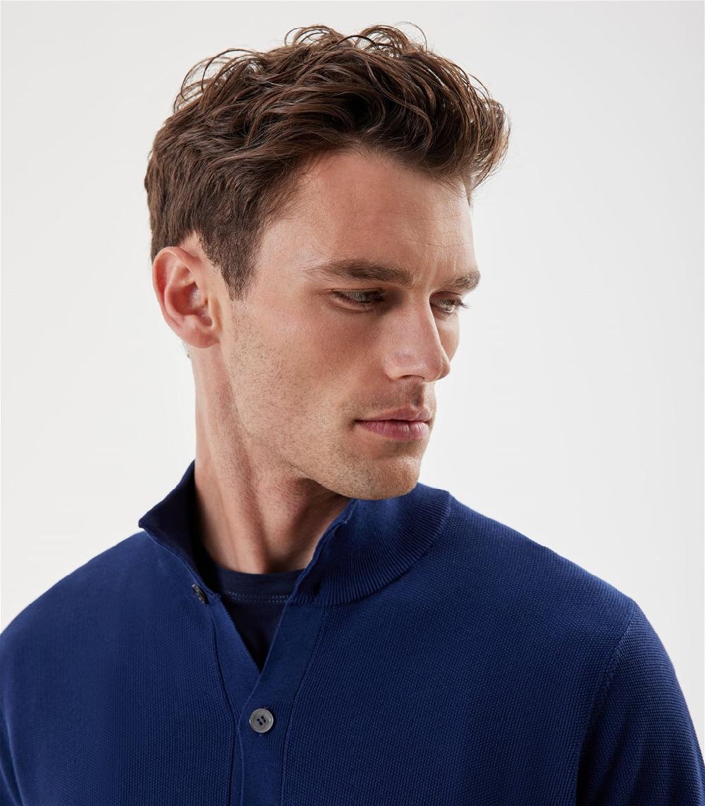 S.Moritz Cardigan Da Uomo Collo Alto Punto Riso | S.Moritz Sito Ufficiale