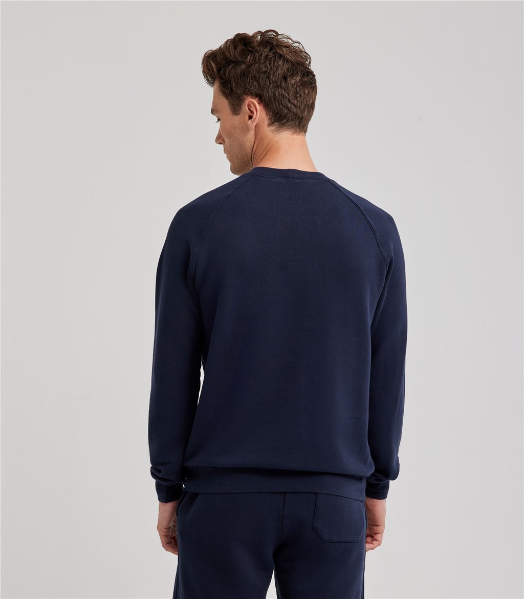 S.Moritz Felpa Raglan Da Uomo Blu Navy | S.Moritz Sito Ufficiale