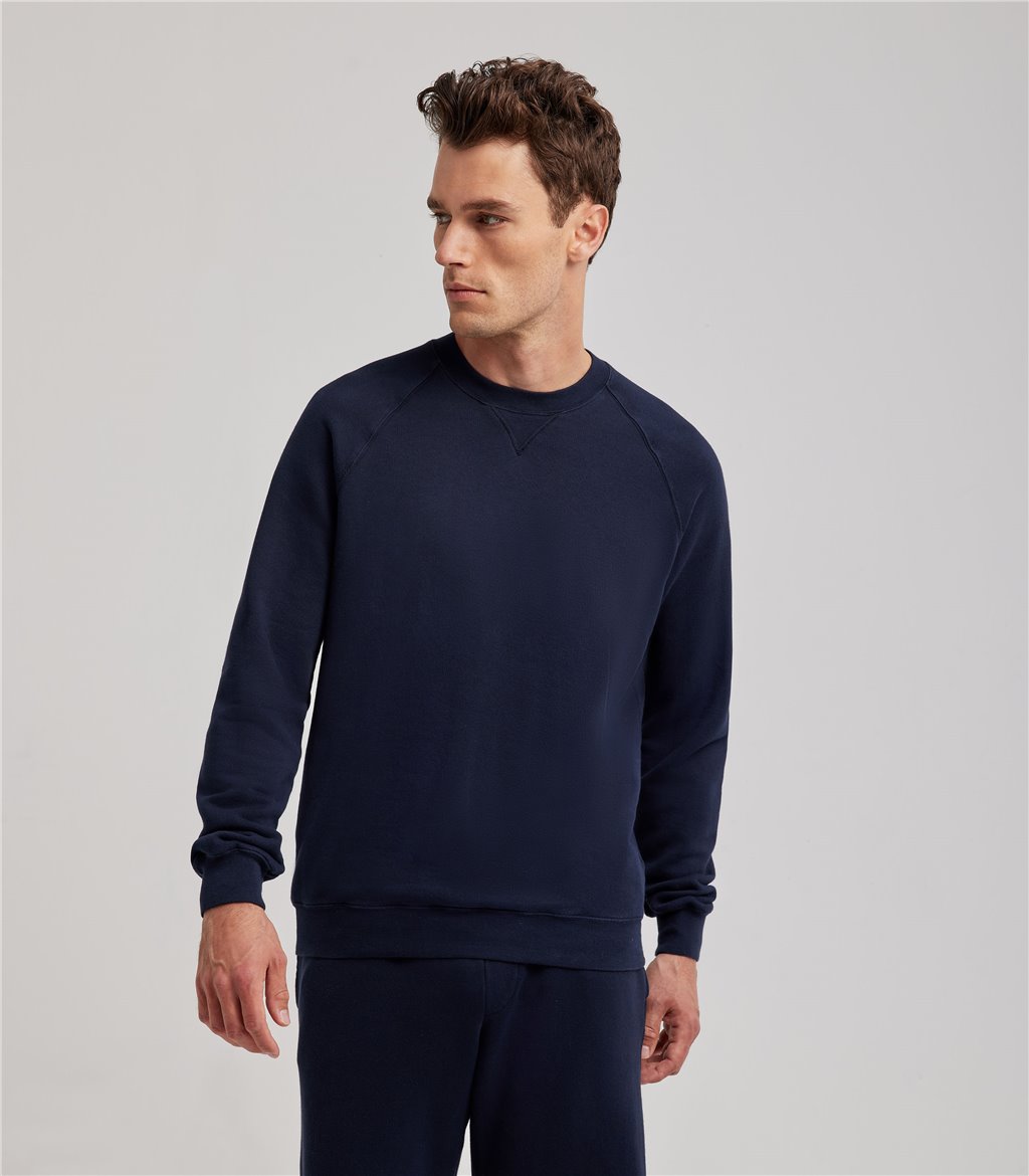 S.Moritz Felpa raglan da uomo blu navy | S.Moritz Sito Ufficiale
