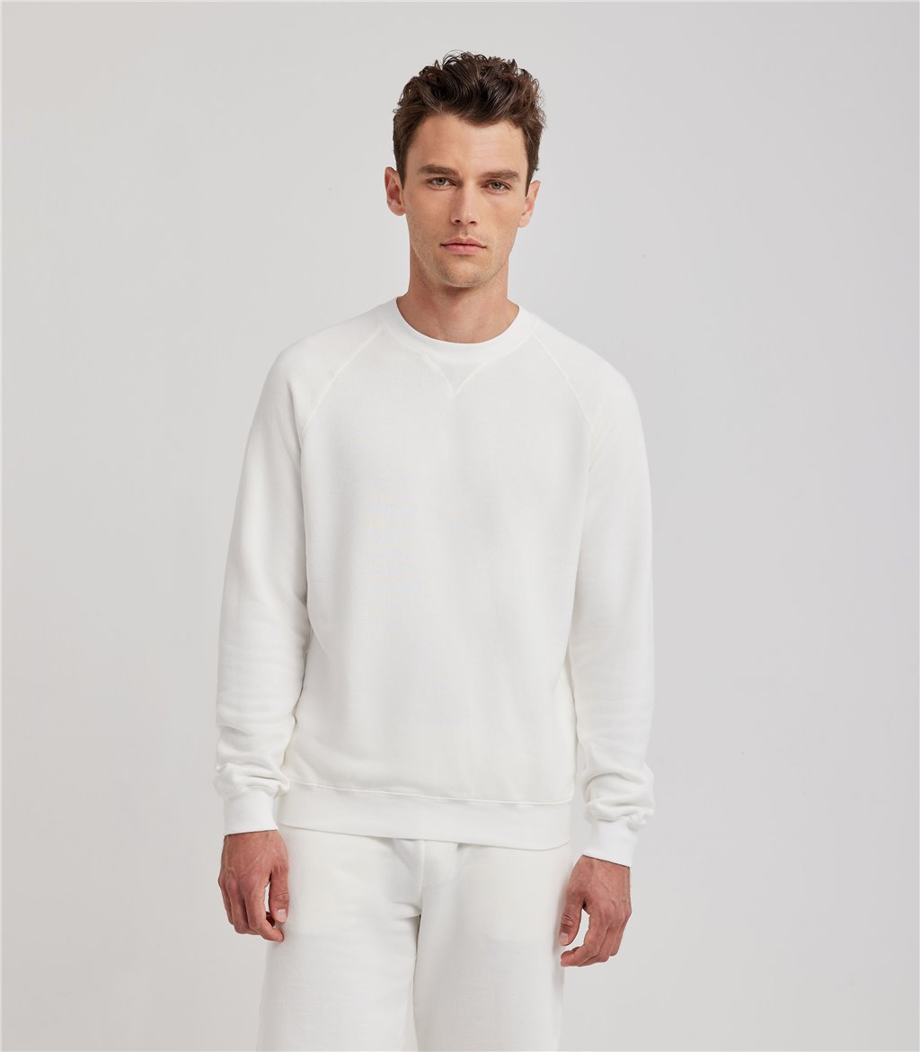 S.Moritz Felpa raglan da uomo off white | S.Moritz Sito Ufficiale