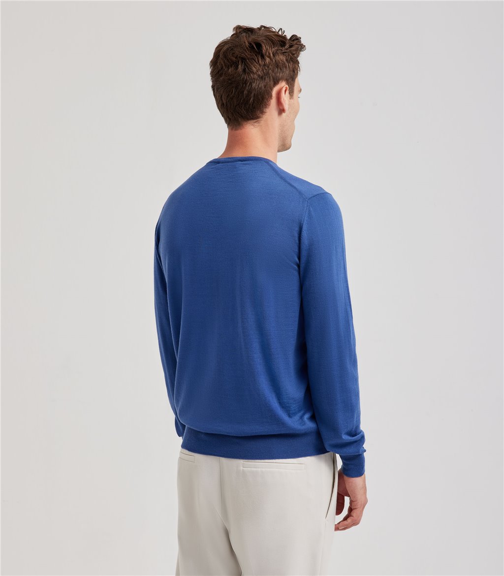 S.Moritz Maglia Blu Da Uomo Royal Merino | S.Moritz Sito Ufficiale