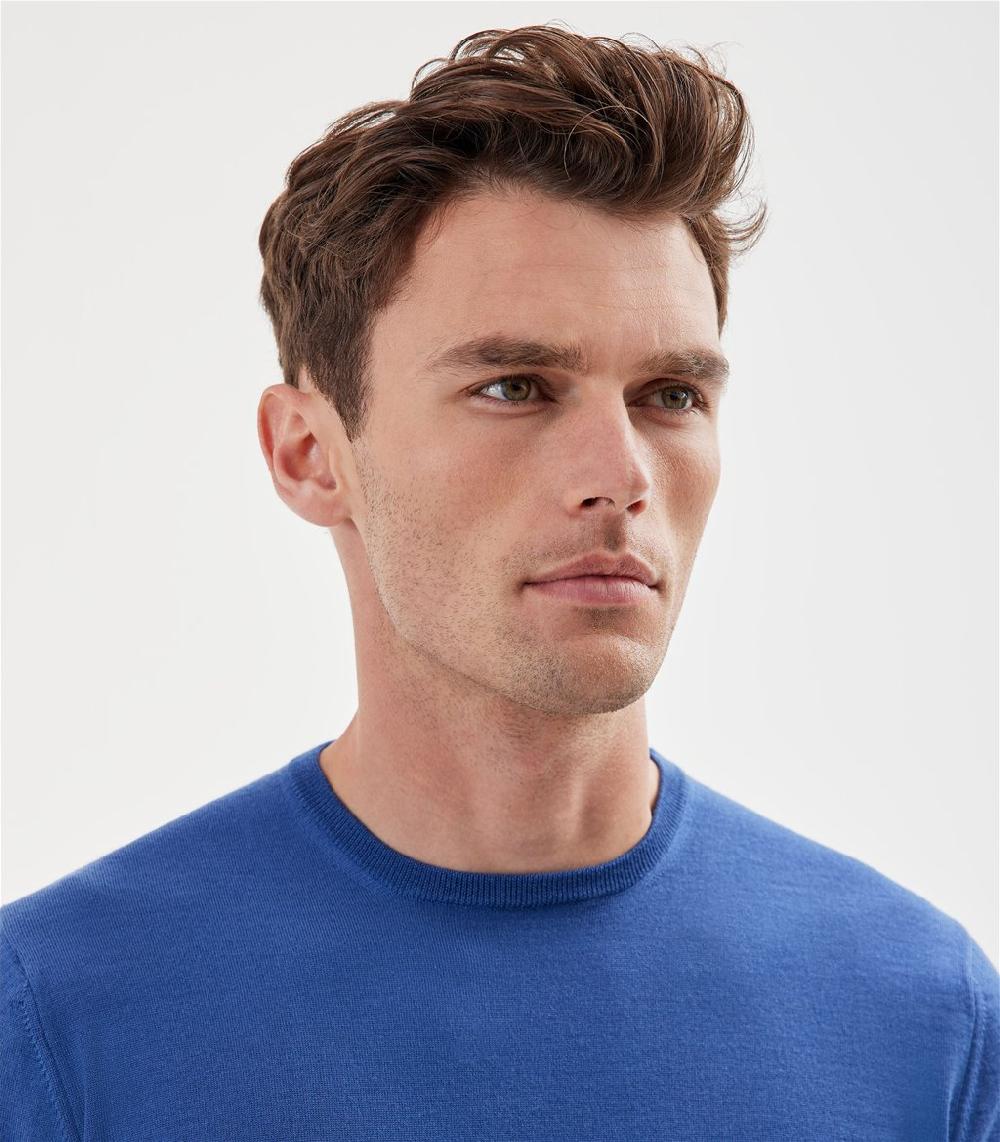 S.Moritz Maglia Blu Da Uomo Royal Merino | S.Moritz Sito Ufficiale