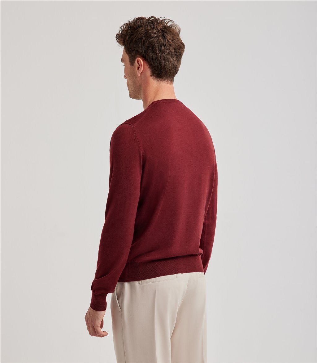S.Moritz Maglia Bordeaux Da Uomo Royal Merino | S.Moritz Sito Ufficiale