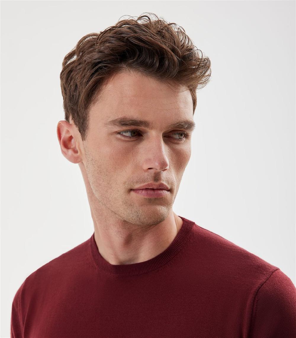 S.Moritz Maglia Bordeaux Da Uomo Royal Merino | S.Moritz Sito Ufficiale