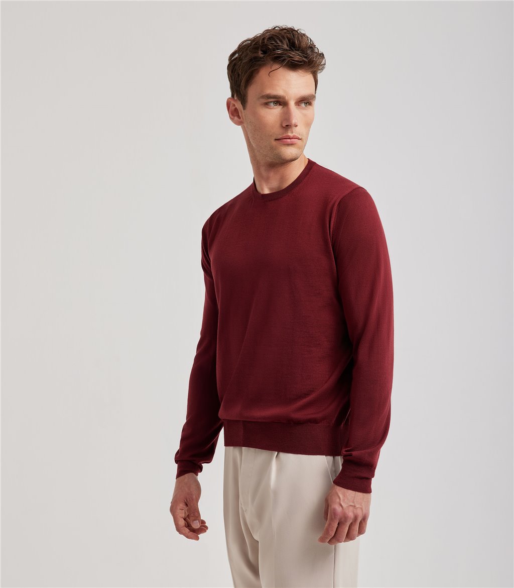 S.Moritz Maglia bordeaux da uomo royal merino | S.Moritz Sito Ufficiale