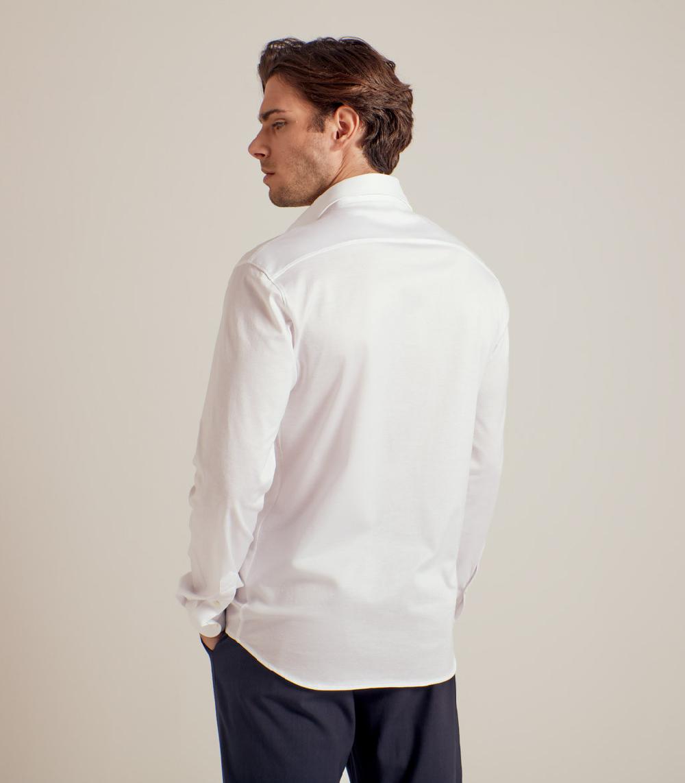 S.Moritz CAMICIA IN COTONE SUPERFINE - BIANCO