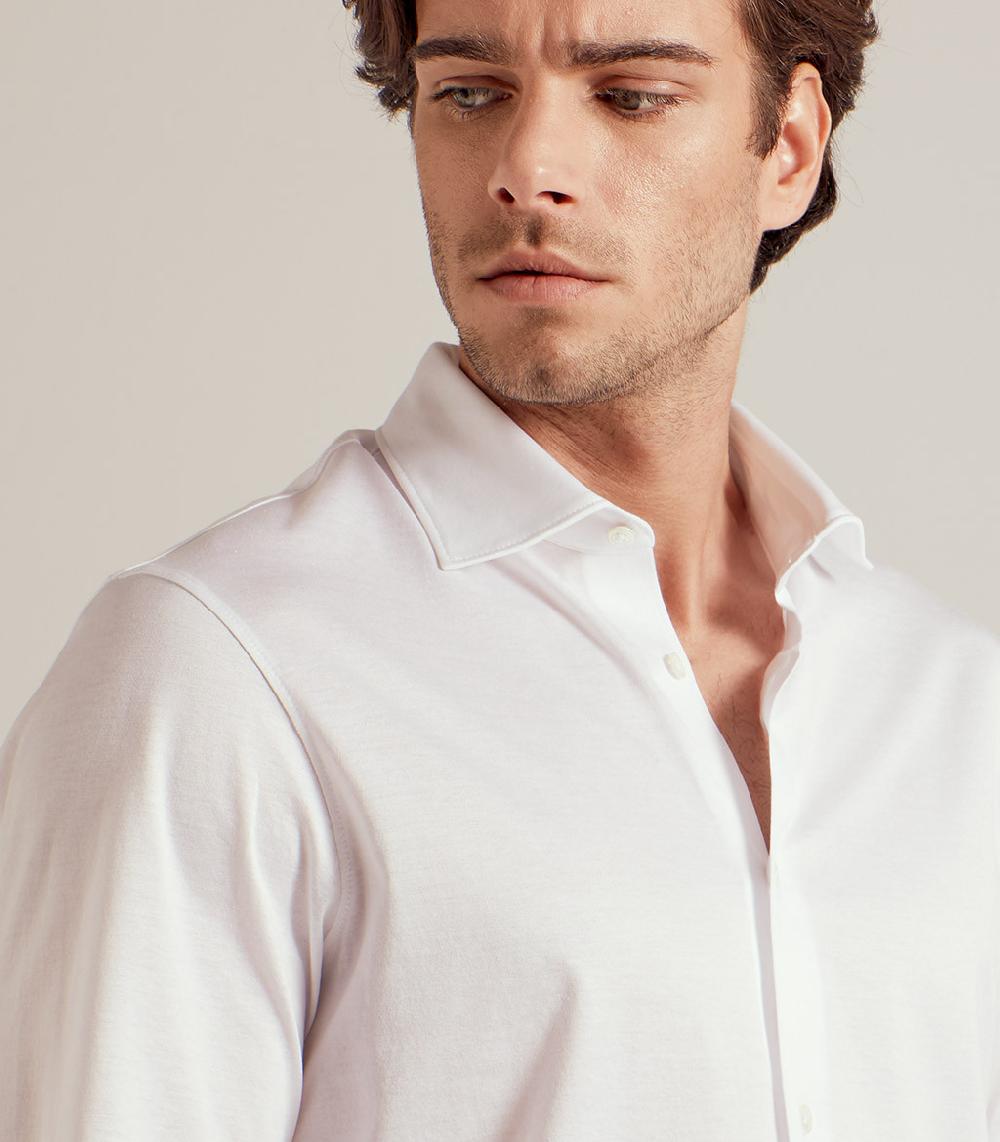 S.Moritz CAMICIA IN COTONE SUPERFINE - BIANCO