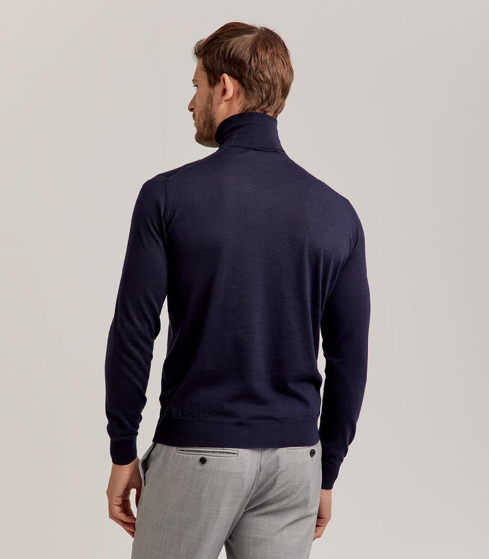 S.Moritz DOLCEVITA LANA SETA CASHMERE - BLU NAVY