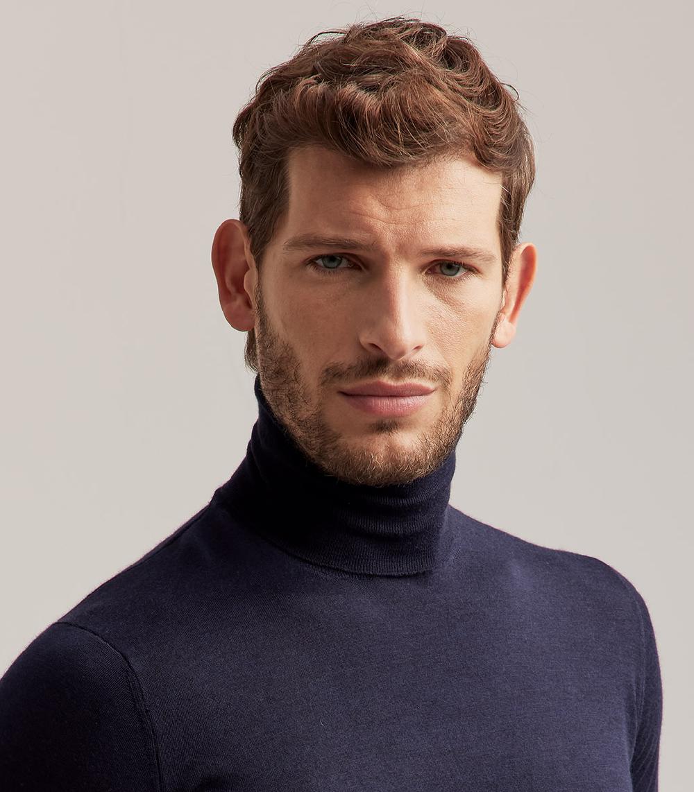 S.Moritz DOLCEVITA LANA SETA CASHMERE - BLU NAVY