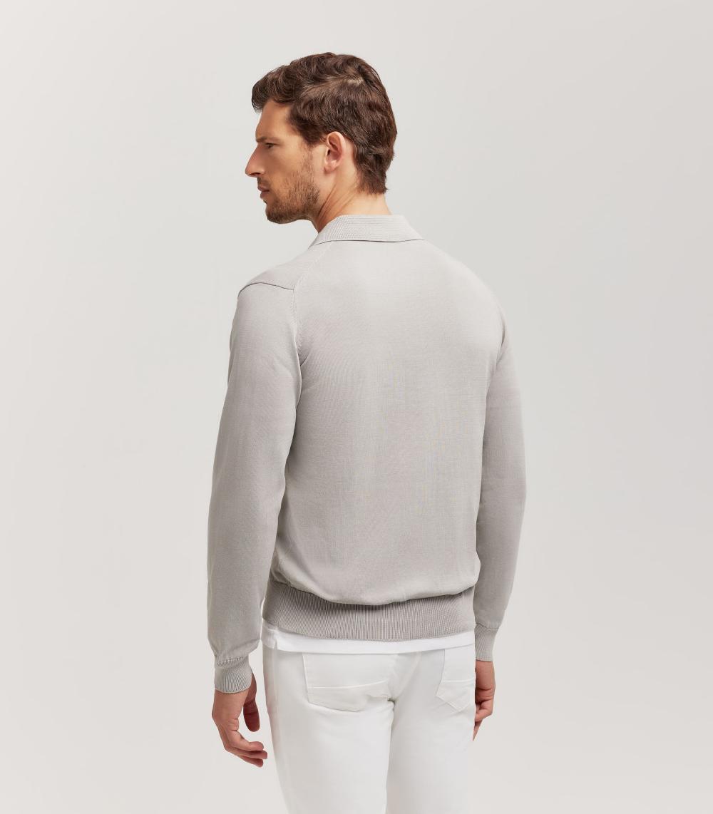 S.Moritz FULLZIP COLLO POLO - COTONE