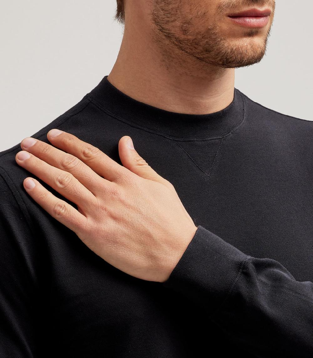 S.Moritz GIROCOLLO FELPA - COTONE PIQUET