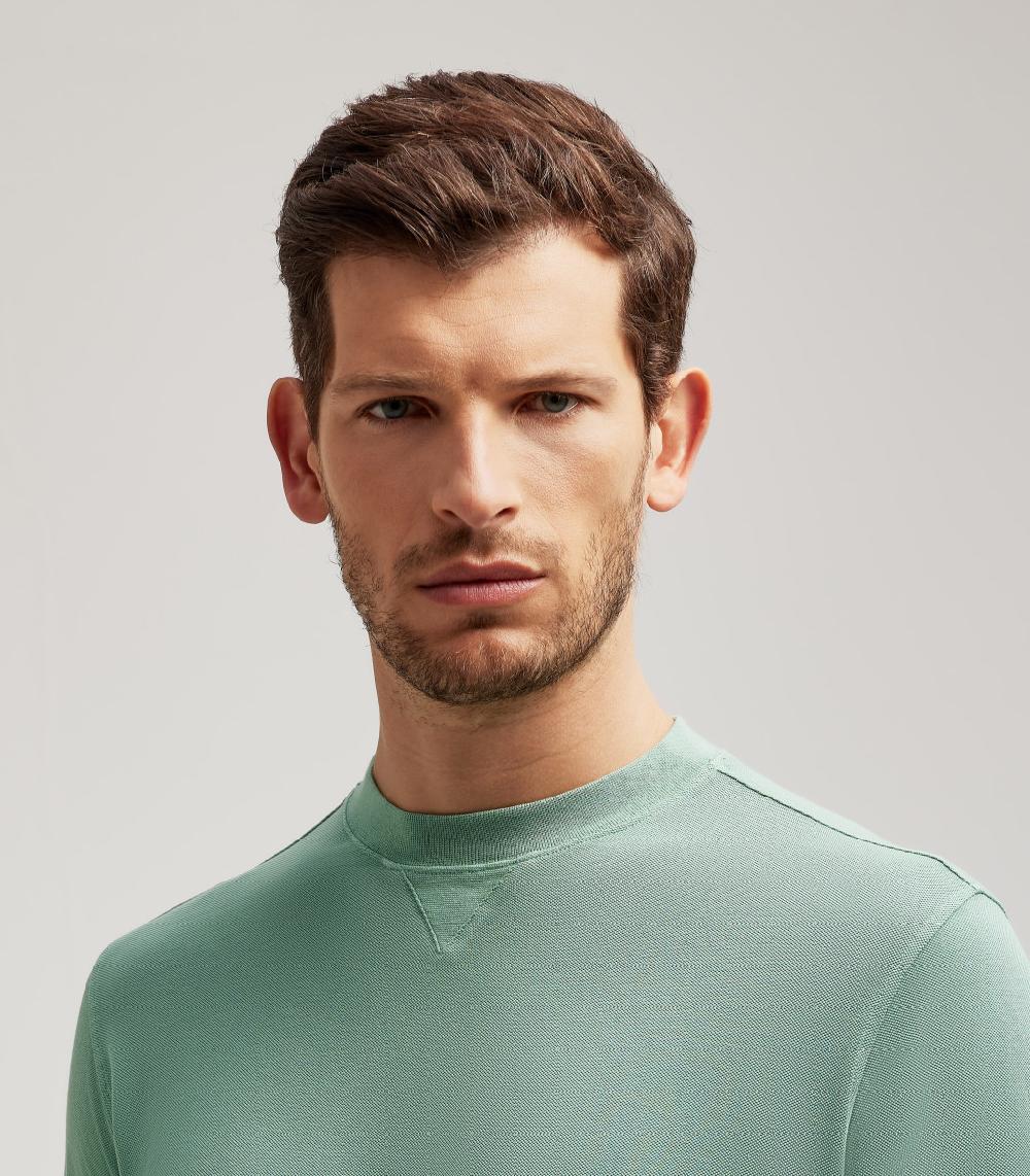 S.Moritz GIROCOLLO FELPA - COTONE PIQUET