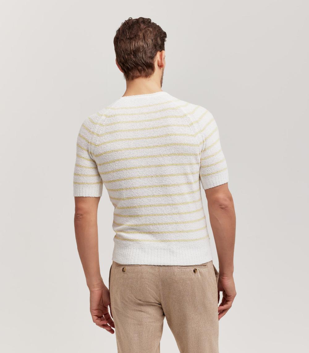 S.Moritz GIROCOLLO RAGLAN EFFETTO SPUGNA - COTONE