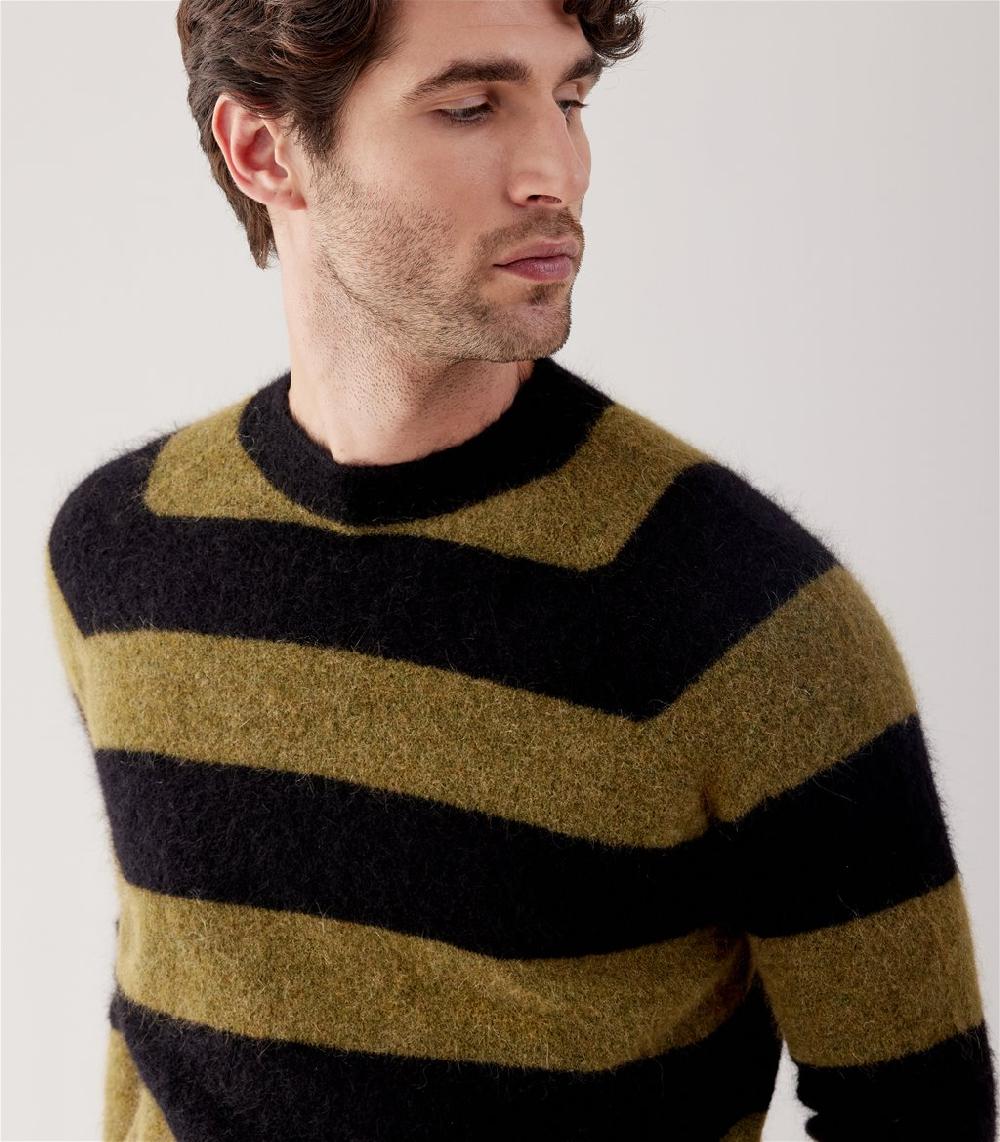 S.Moritz GIROCOLLO RIGHE MOHAIR