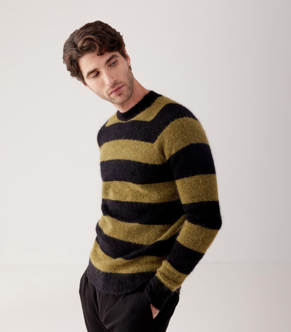 S.Moritz GIROCOLLO RIGHE MOHAIR