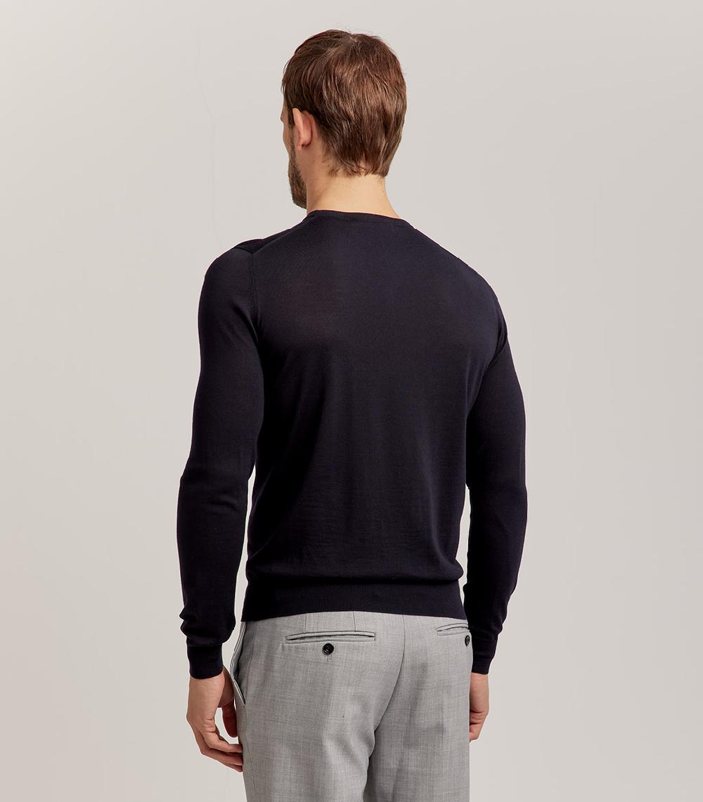 S.Moritz GIROCOLLO ROYAL MERINO - BLU NAVY