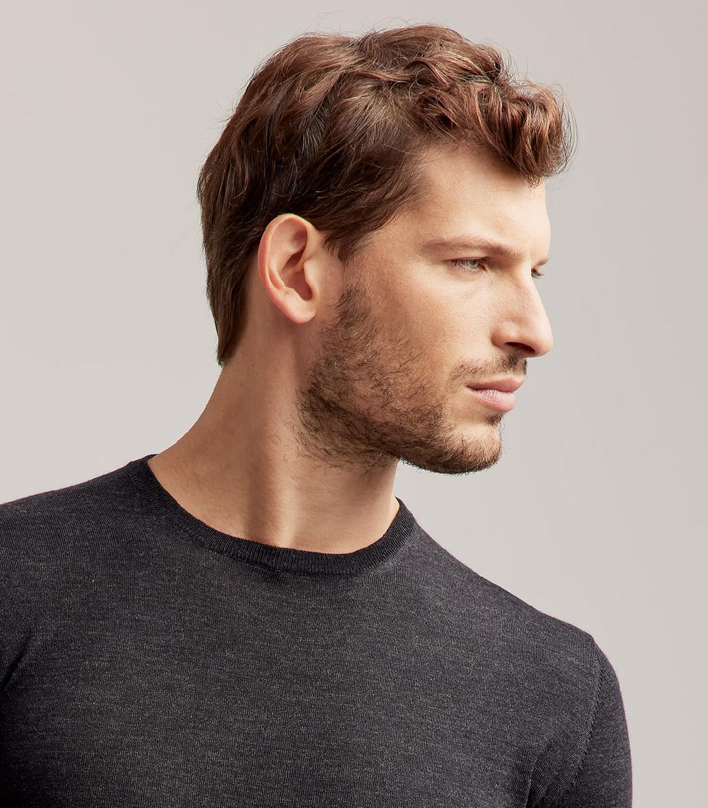 S.Moritz GIROCOLLO ROYAL MERINO - GRIGIO ANTRACITE