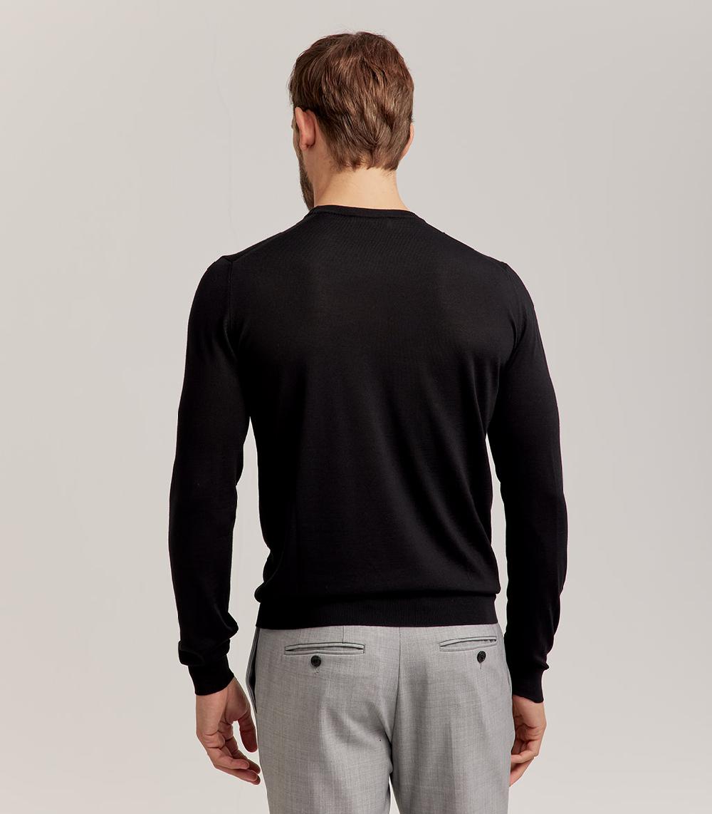 S.Moritz GIROCOLLO ROYAL MERINO - NERO