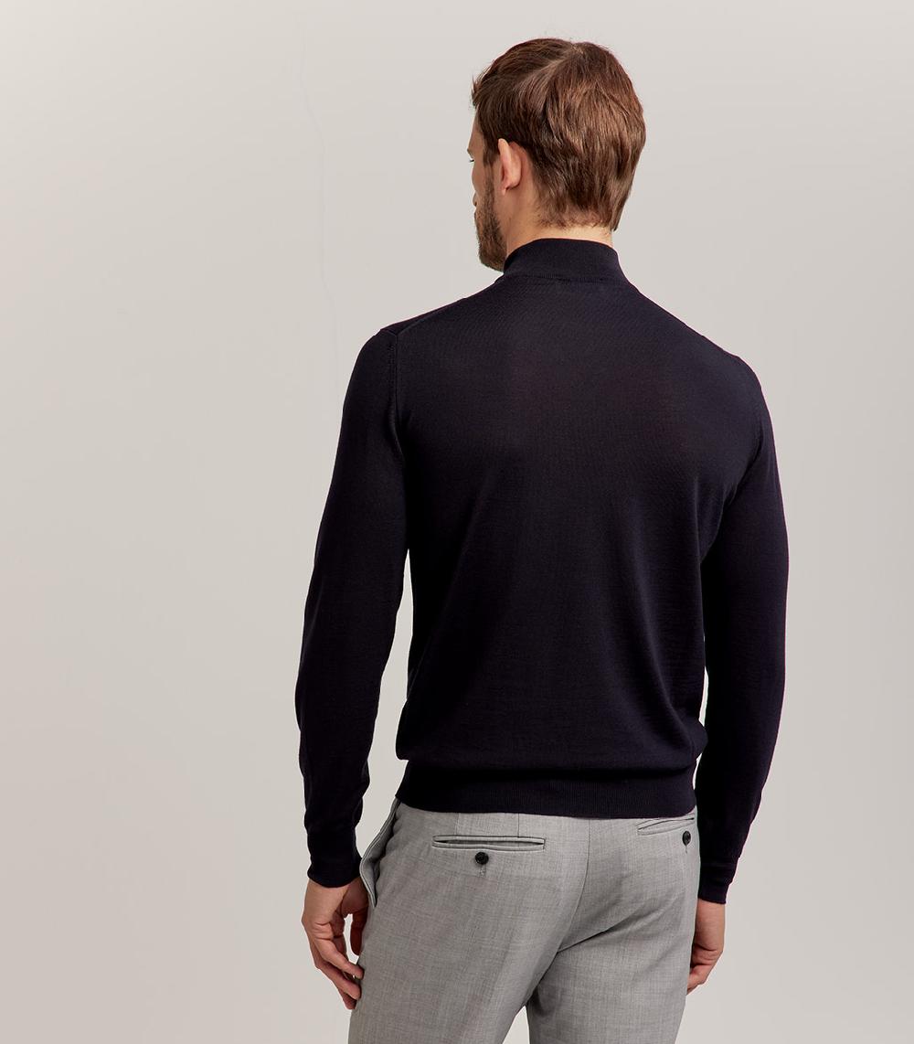 S.Moritz LUPETTO ROYAL MERINO - BLU NAVY