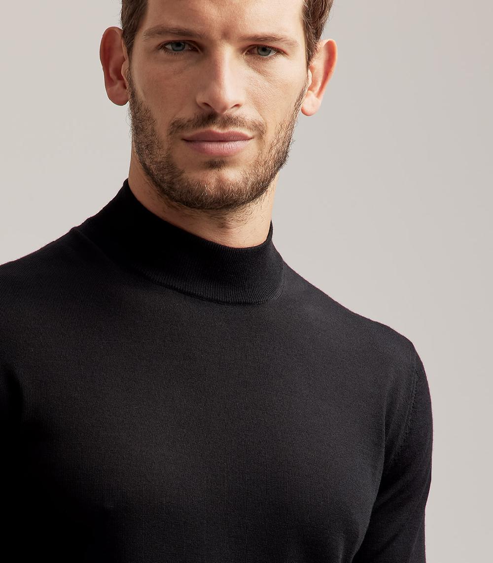 S.Moritz LUPETTO ROYAL MERINO - NERO