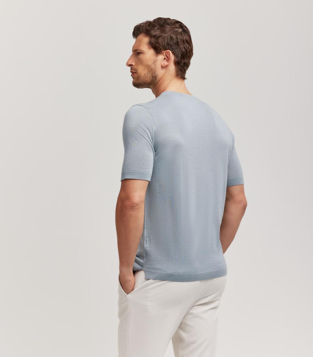 S.Moritz T-SHIRT - LANA SETA CASHMERE