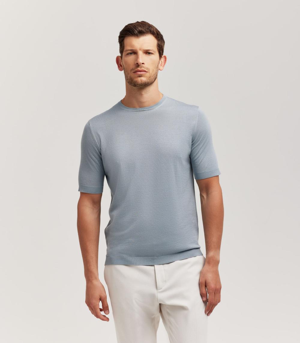 S.Moritz T-SHIRT - LANA SETA CASHMERE