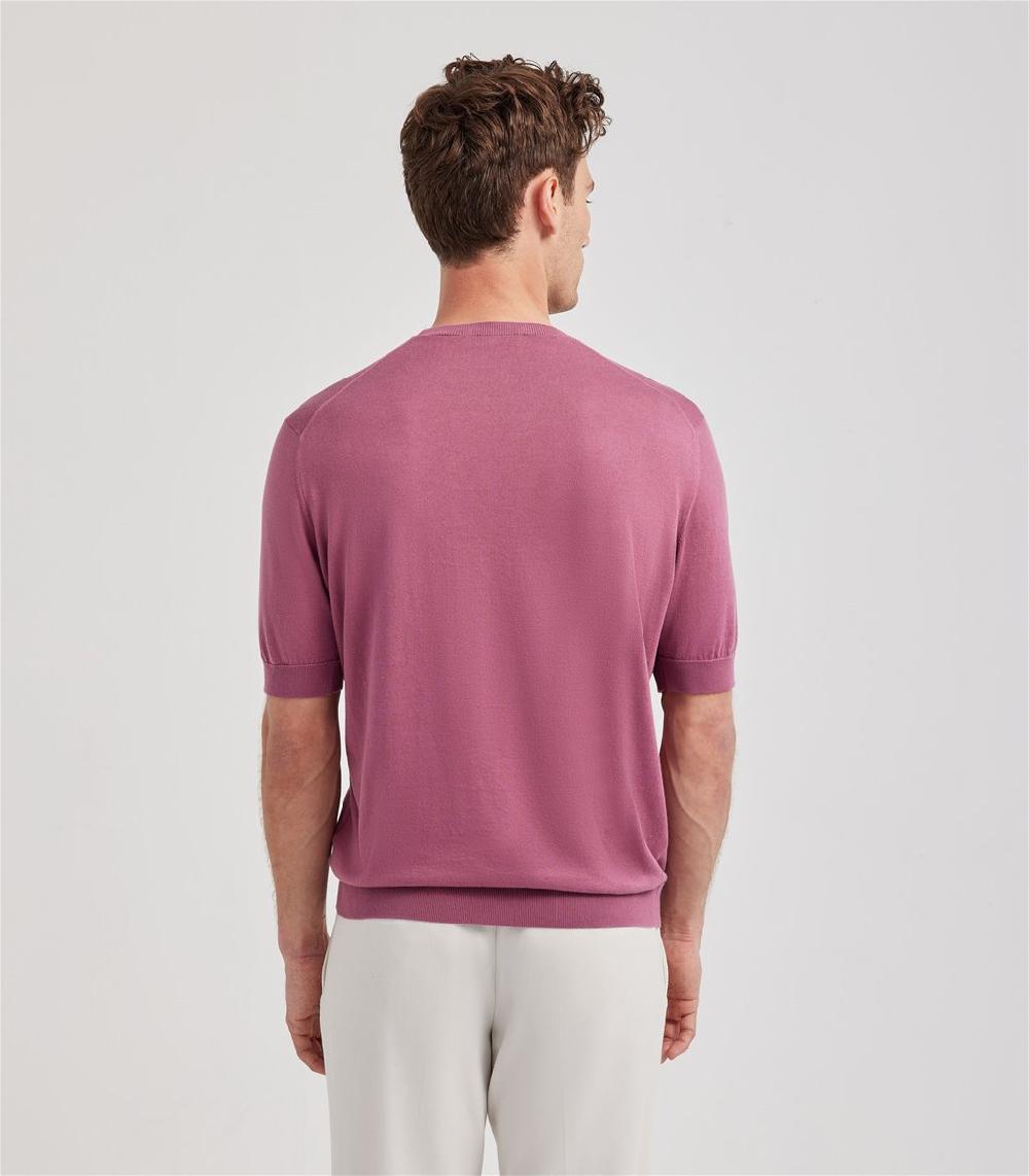 S.Moritz T-shirt Malva Da Uomo In Cotone Giza | S.Moritz Sito Ufficiale