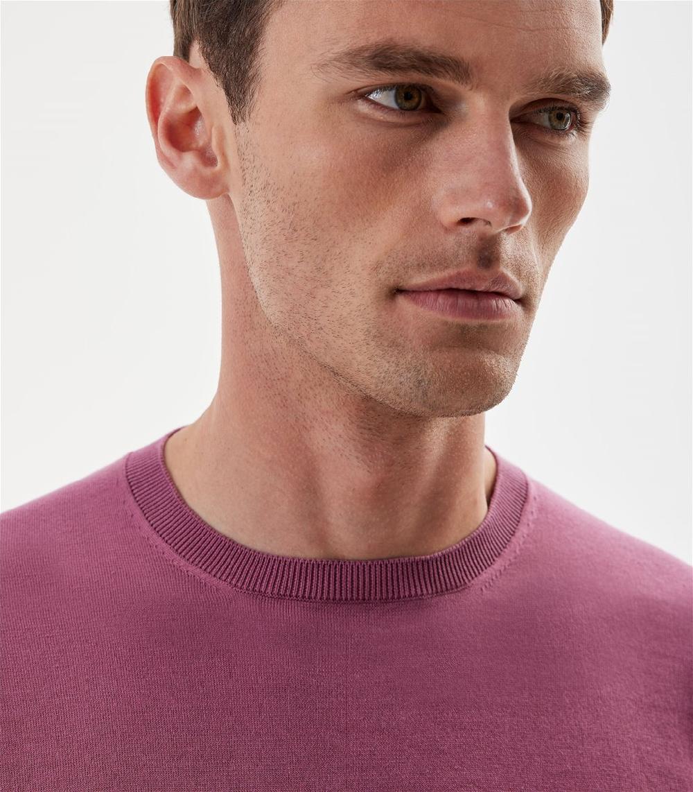 S.Moritz T-shirt Malva Da Uomo In Cotone Giza | S.Moritz Sito Ufficiale