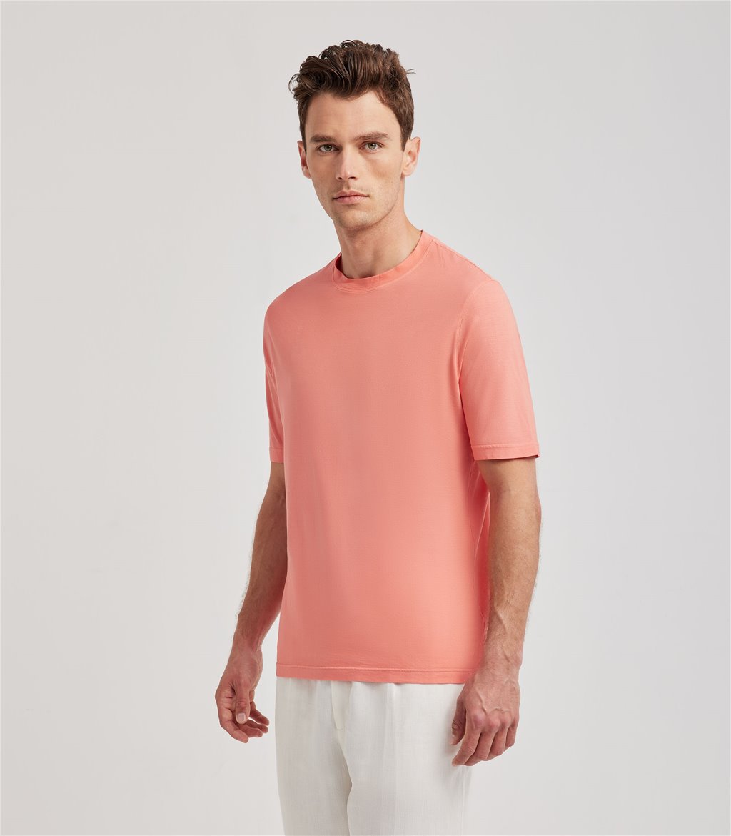 S.Moritz T-shirt pesca da uomo in cotone crepe | S.Moritz Sito Ufficiale