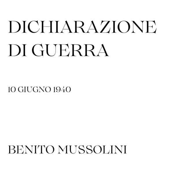Libraccio Dichiarazione di guerra - 10 giugno 1940 (audiolibro)