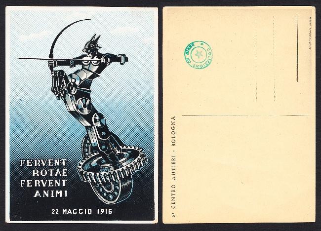 Abebooks 6° CENTRO AUTIERI BOLOGNA "Futurismo" Fervent Rotae Fervent Animi - 22 Maggio 1916
