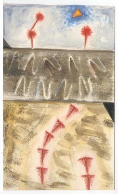 Abebooks Acquarello penna e graffi. Cartoncino