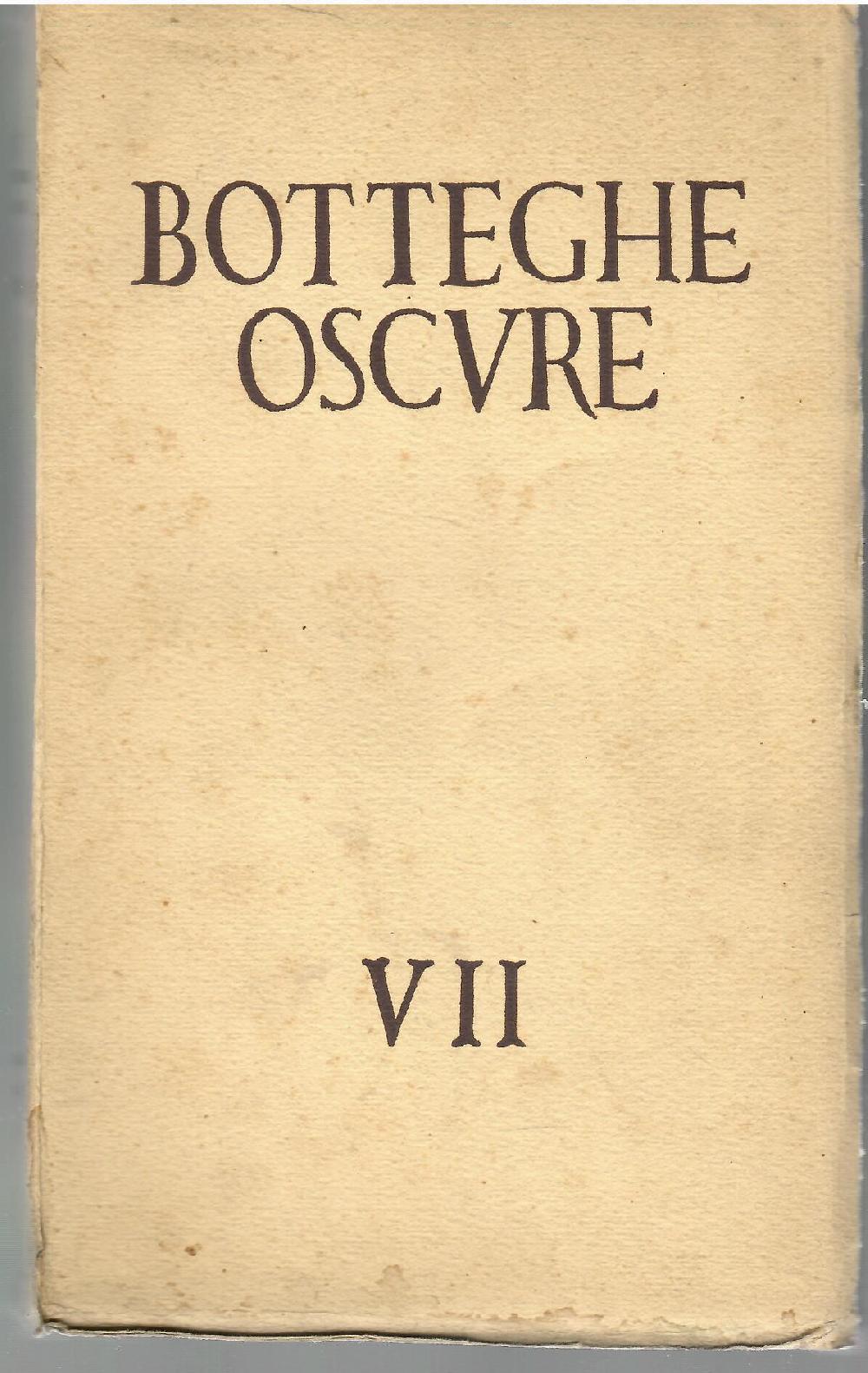 Abebooks Botteghe Oscure. Quaderno VII