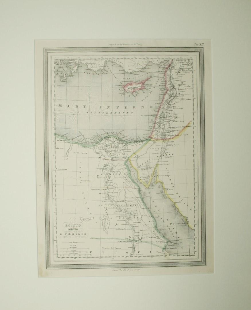 Abebooks Carta dell'Egitto Palestina e Fenicia