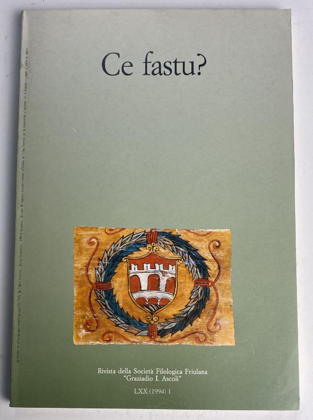 Abebooks Ce Fastu? 1994 Vol. 1 2