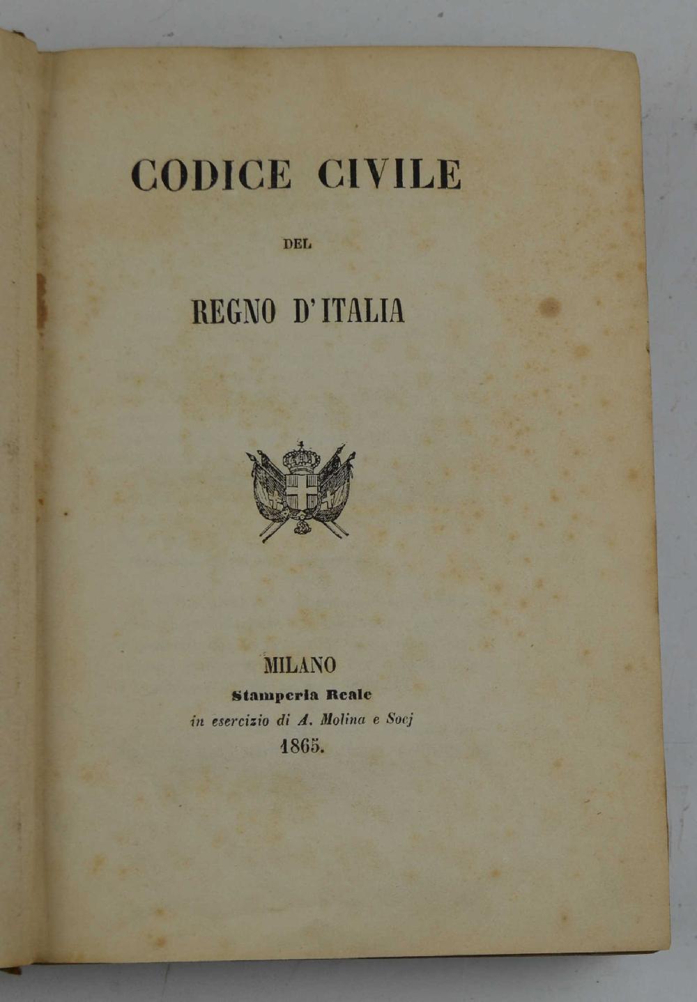 Abebooks Codice civile del Regno d'Italia