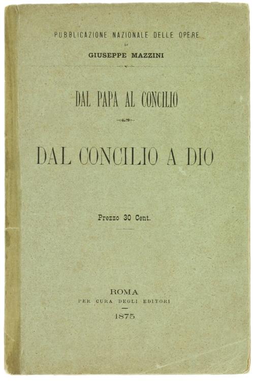 Abebooks DAL PAPA AL CONCILIO - DAL CONCILIO A DIO.: