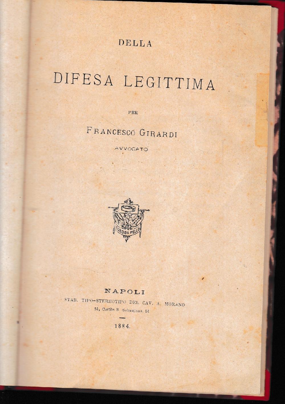 Abebooks Della legittima difesa