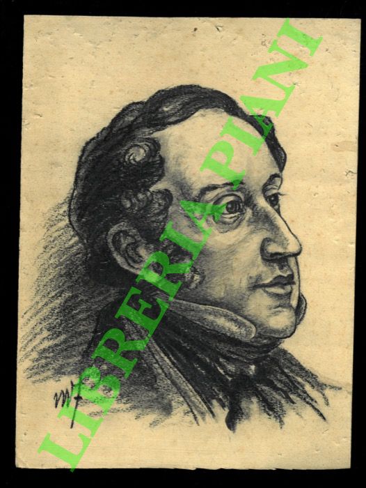 Abebooks Disegno orginale di volto ottocentesco