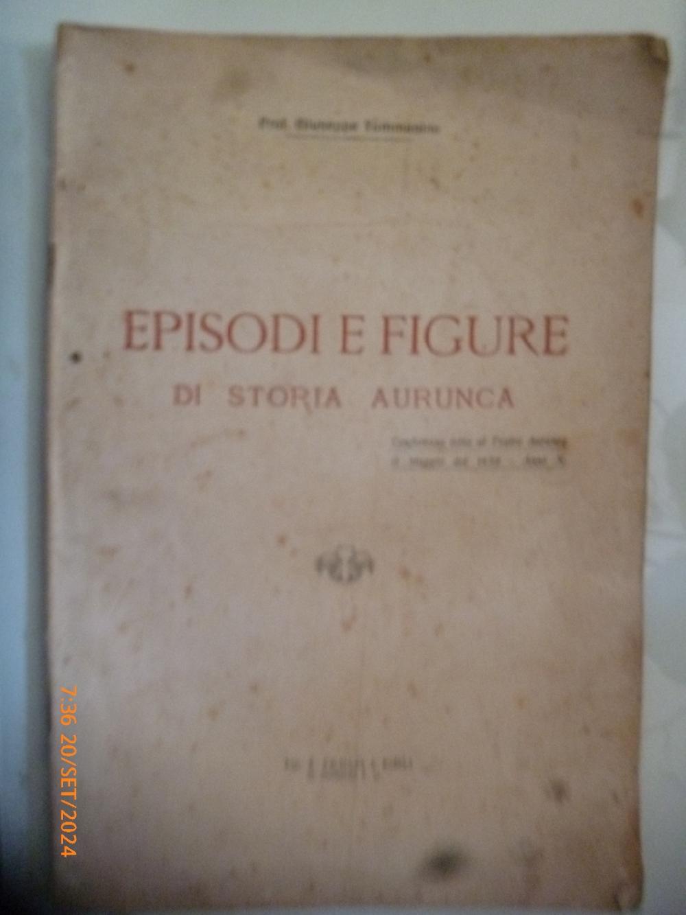 Abebooks EPISODI E FIGURE DI STORIA AURUNCANA