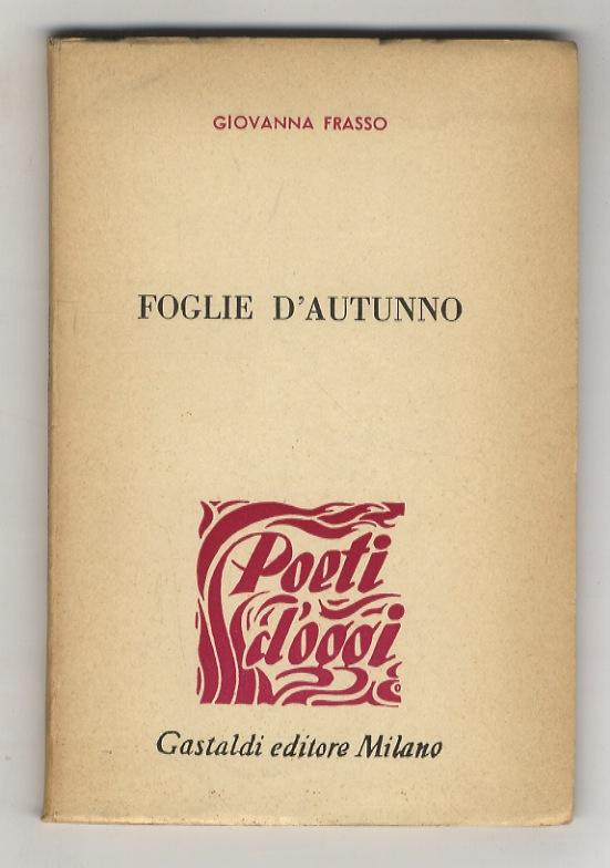 Abebooks Foglie d'autunno. [Poesie]