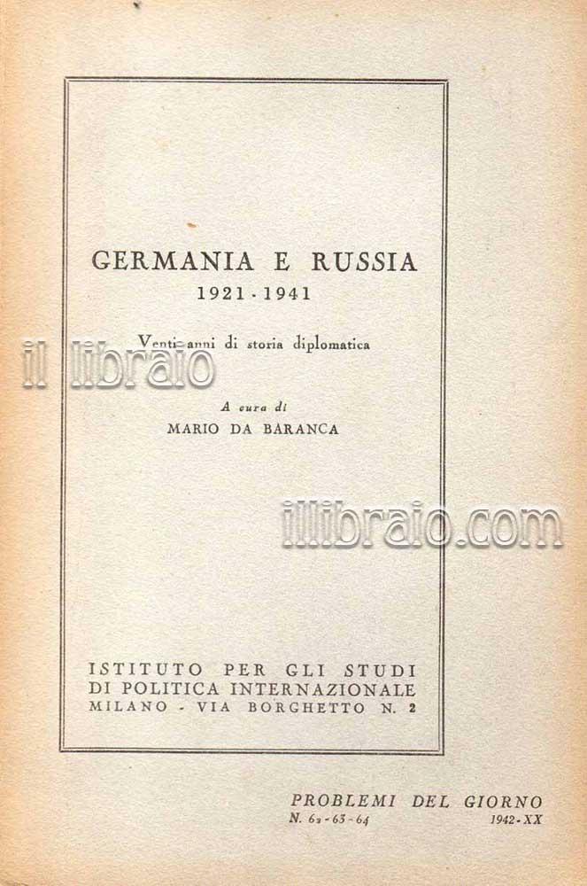 Abebooks Germania e Russia 1921 - 1941