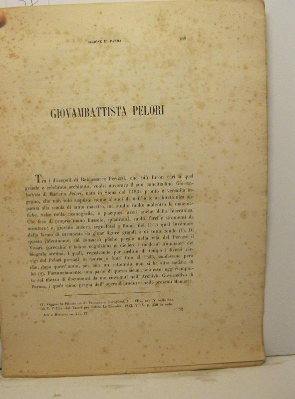 Abebooks Giovambattista Pelori