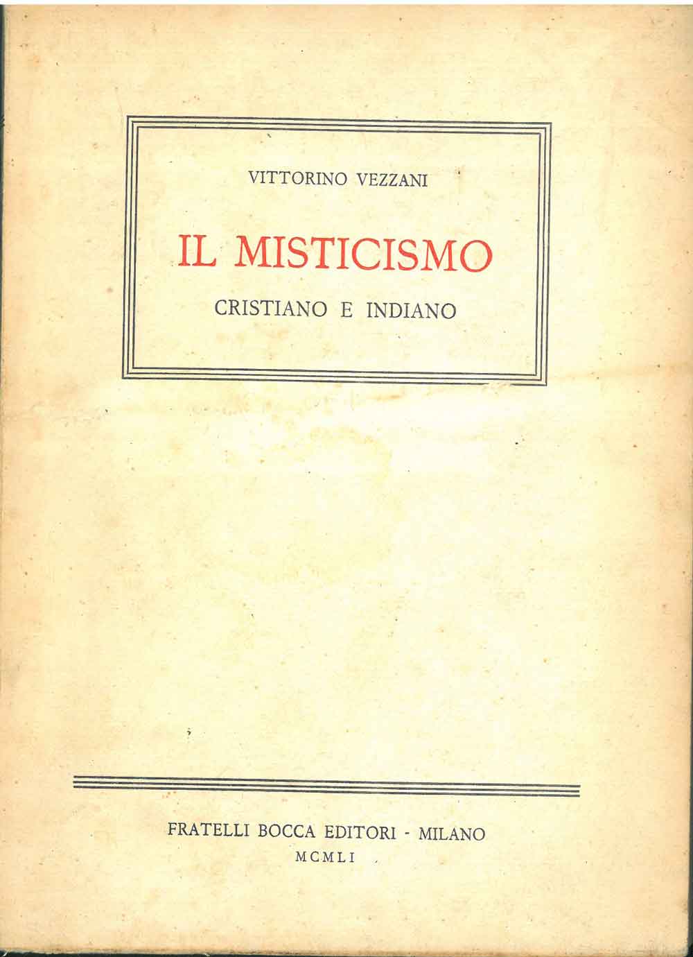 Abebooks Il Misticismo cristiano e indiano