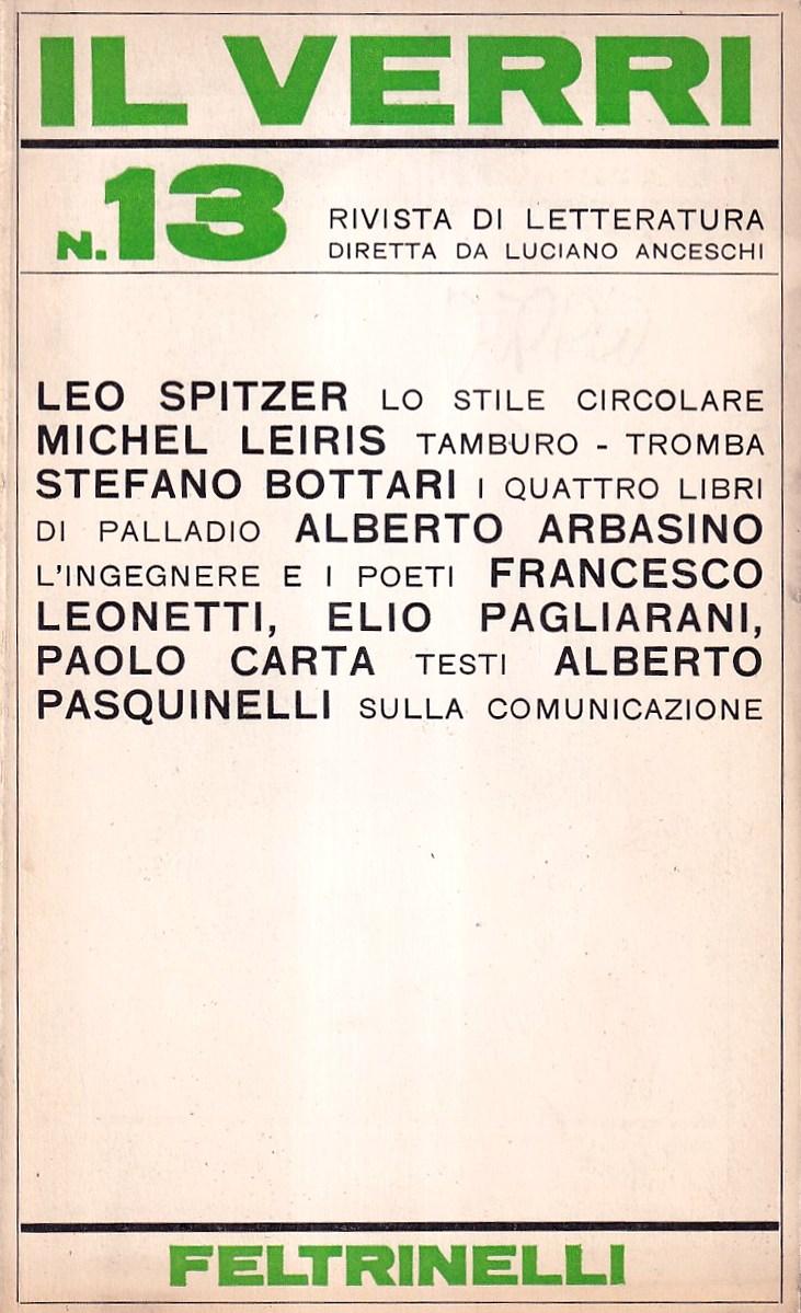 Abebooks Il Verri. Rivista di letteratura - n. 13 1964